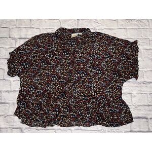 Maeve By Anthropologie‎ floral top Size Extra Large